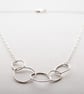 Organic Sterling Silver Loops Necklace - Image 4
