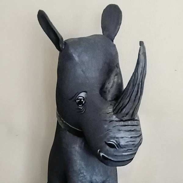 Rhinoceros Doorstop 