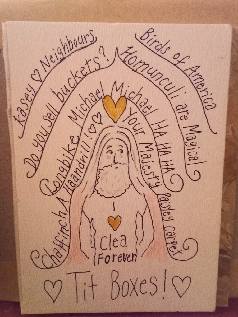 Small Prophets inspired original drawing 4 by 6 inches Michael Sleep 
