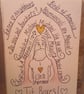 Small Prophets inspired original drawing 4 by 6 inches Michael Sleep  - Image 1