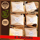 Pack of 6 Luxury handcrafted & wrapped Suet Fat Blocks for garden birds