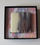 Boxed Set of 4 Fused Glass Coasters in Streaky Cream and Brown - 9141 - Image 7