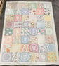 Handmade patchwork tummy time blanket