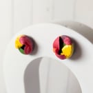 Tropical pineapple slice studs