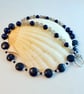Lapis Lazuli Necklace With Faceted Crystal Quartz And Agate - Handmade In Devon - Image 3