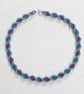 Purple and Teal Spiral Rope Necklace - Image 6