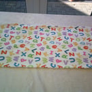Colourful Alphabet Burp Cloth