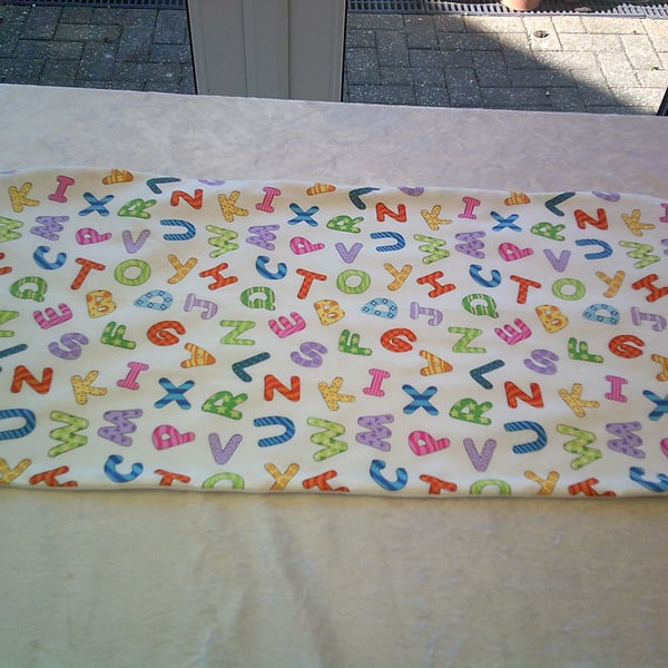 Colourful Alphabet Burp Cloth