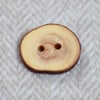 Button wooden large statement, reclaimed natural timber