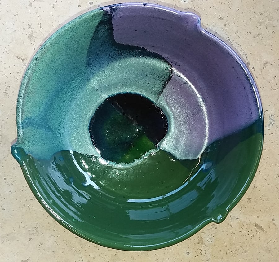 Scrumptious multi-coloured ceramic bowl