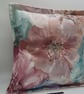 Dusky pink flower 18" cushion cover. - Image 4