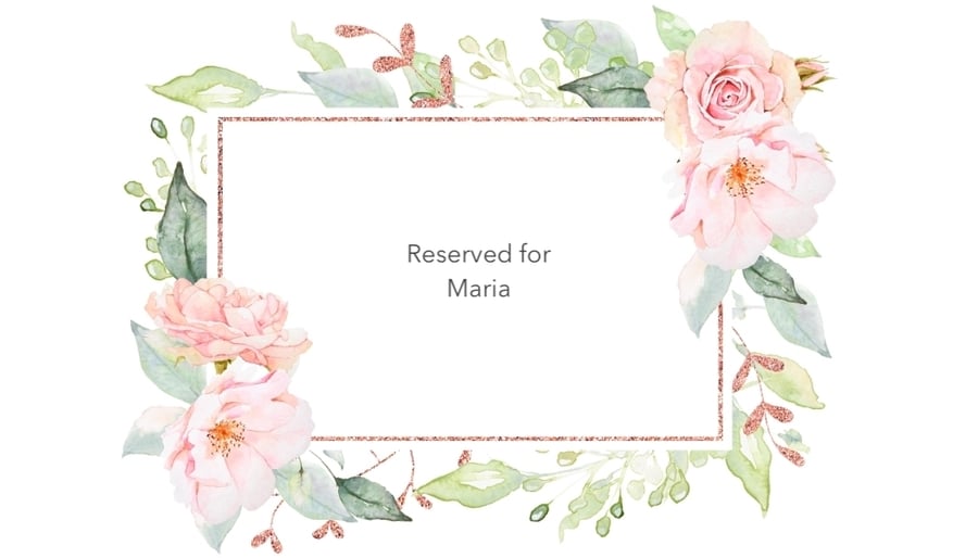 Reserved for Maria