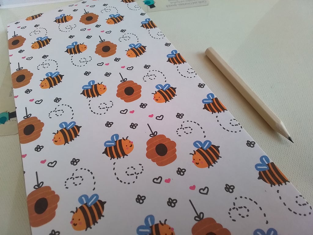 Shopping list. Bees. Shopping list pad. Ref 976