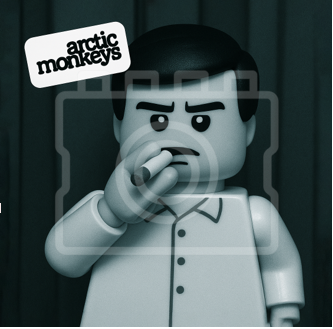LEGO-Inspired Arctic Monkeys "Whatever People Say I Am" – 5x5 Mounted Print