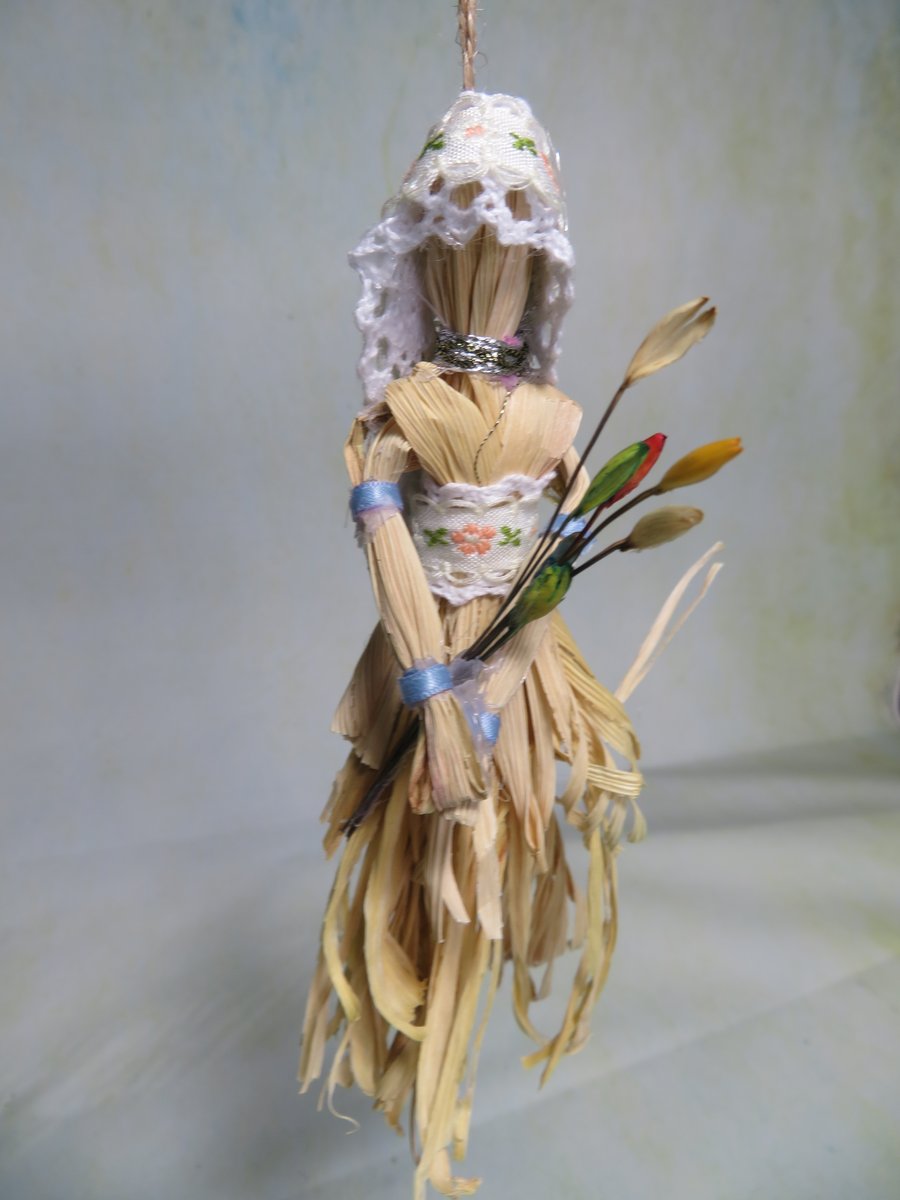 Corn Husk Bride Doll