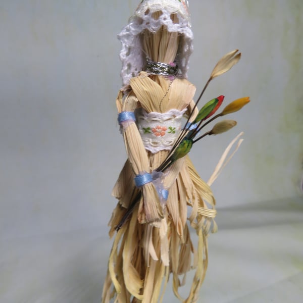 Corn Husk Bride Doll