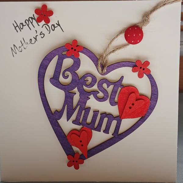 Handmade Mother's day card