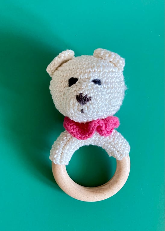 Crochet teething toy 