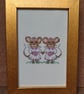 Handmade Cross Stitch Personalised Two Brides Wedding Keepsake – 6x4"