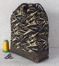 Project bag, drawstring bag, scissors design - Image 3