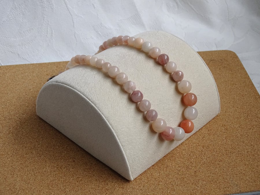 Peach Aventurine Necklace