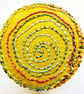 Buttons 1 inch button Hand Dyed Silks and Cottons Free Machine Embroidery Button - Image 1