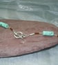  Magnesite turquoise necklace with glass beads - Image 3