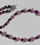 Pink Morganite, Red Garnet & Ruby Gemstone Beaded Statement Heart Necklace - Image 4
