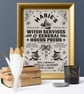 Personalised Witch Art Print - Magical Vintage Gift for Her - Image 3