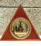 Triangular Skeleton Clock with Quartz Movement - Handmade - Image 4