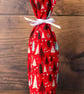 Handmade Christmas Bottle Gift Bag, Bottle Bag-Christmas Santas-CHBB15 - Image 2