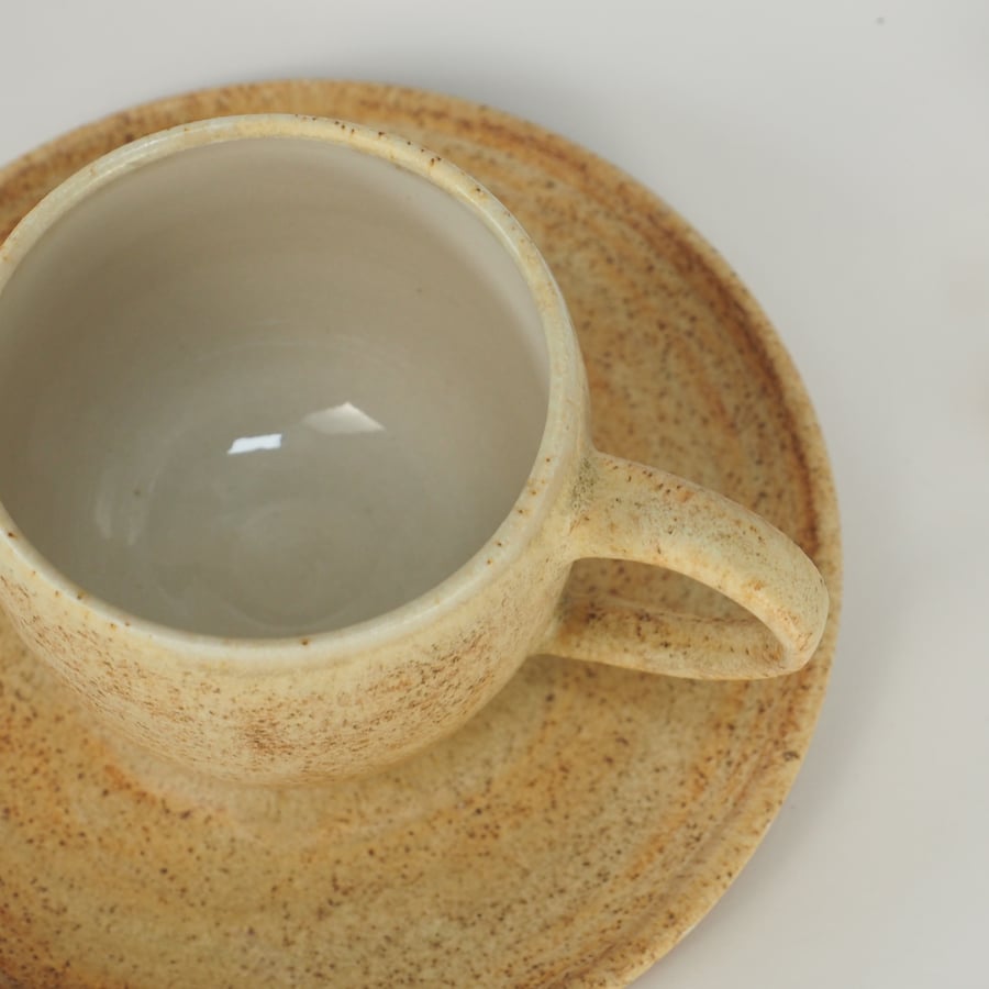 Cup and Saucer - Oatmeal  150ml (4)