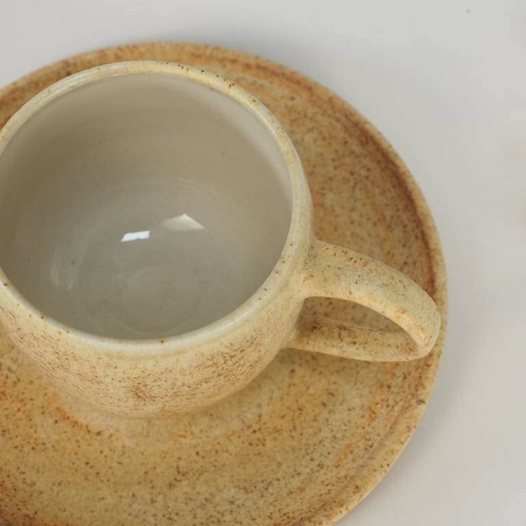 Cup and Saucer - Oatmeal  150ml (4)