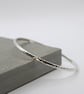 Sterling Silver Hammered Bangle - Image 6
