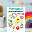 Thank You Teacher Appreciation Card