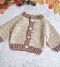Handmade Crochet Baby Cardigan - Newborn to 1–2 Years