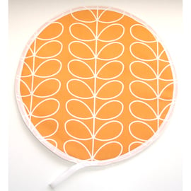 Aga Hob Lid Mat Pad Hat Round Cover Orange Surface Saver Stem Leaves