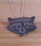 Sterling Silver Raccoon Necklace