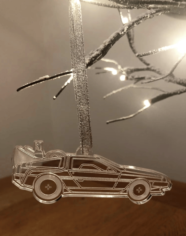 Back To The Future themed Christmas Tree Decorations