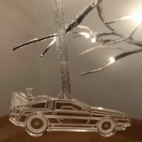 Back To The Future themed Christmas Tree Decorations