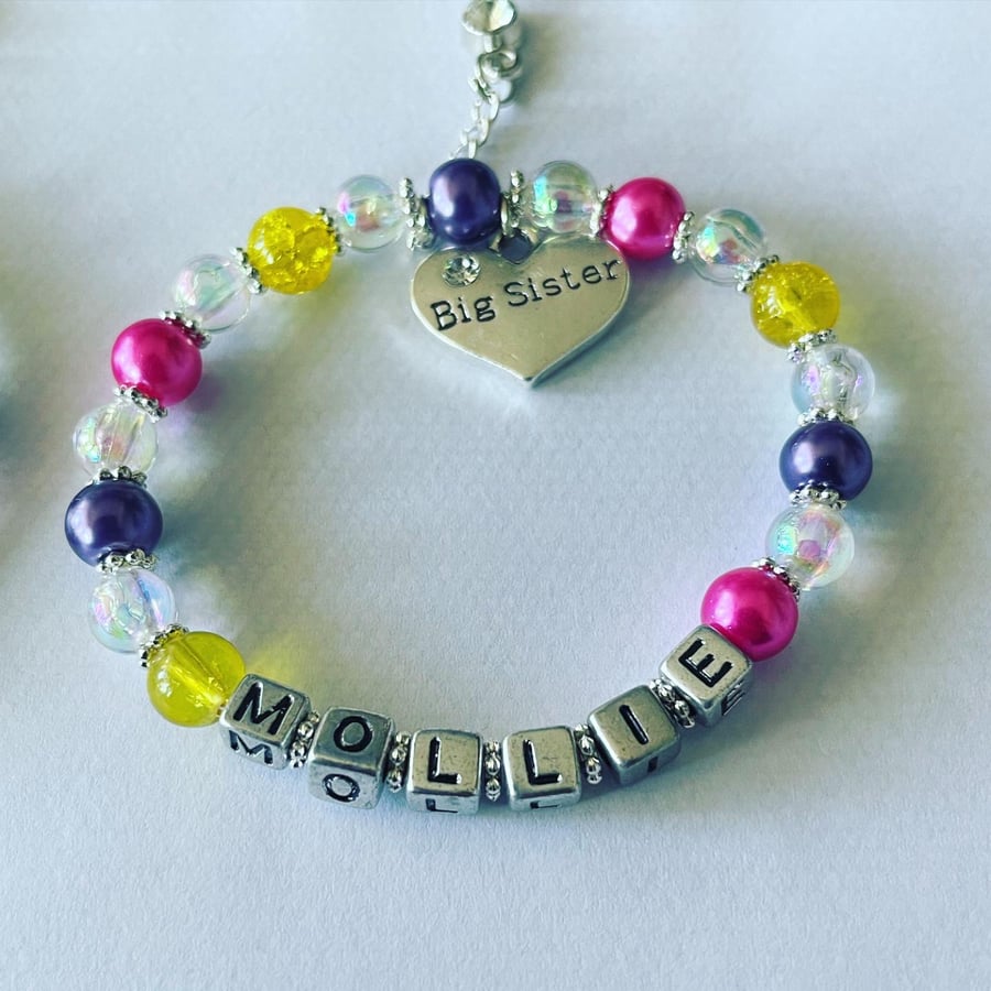 Big sister charm bracelet 
