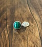 Handmade Sterling Silver & Malachite Pin  - Image 3