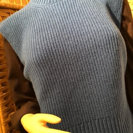 Cashmere blend Funnel-neck Sleeveless Sweater