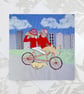 Cycling birthday card - tandem fun - Image 1