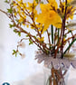 Ceramic flower frog, yellow - Image 4