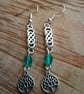 Celtic knot and tree of life earrings