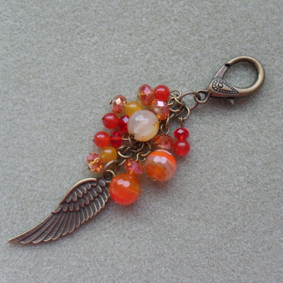 Angels Wing Bag Charm 
