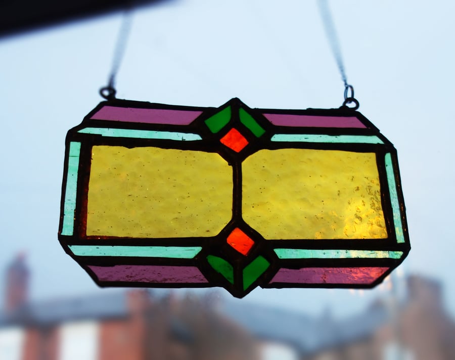 Victorian Style Stained Glass Suncatcher