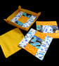 Patchwork Coaster Set - Sunshine Butterflies - Image 2