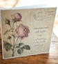 Vintage Botanical Greeting Card. Handmade Parchment Paper Card.  - Image 5
